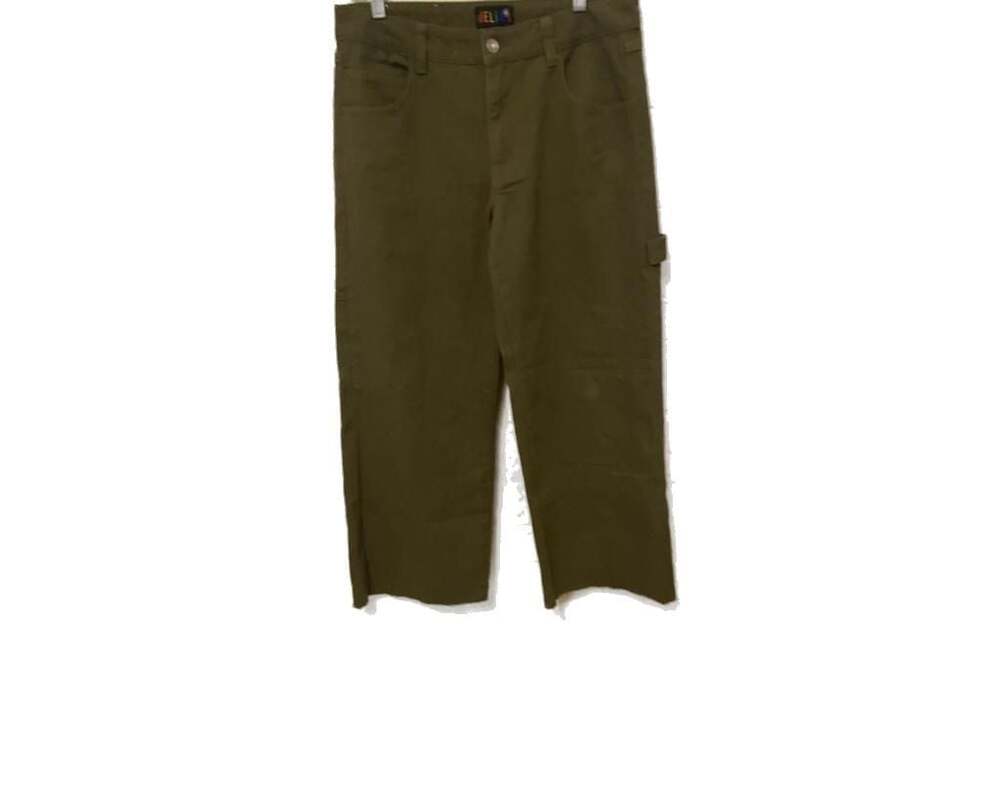 dELiA*s Vintage Y2K Olive Green Utility Cargo Carpenter Pants Straight Leg M
